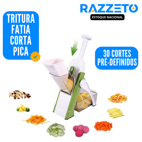 Fatiador Multifuncional 5 em 1 - [Lâmina de Aço Inox] Original Razzeto®