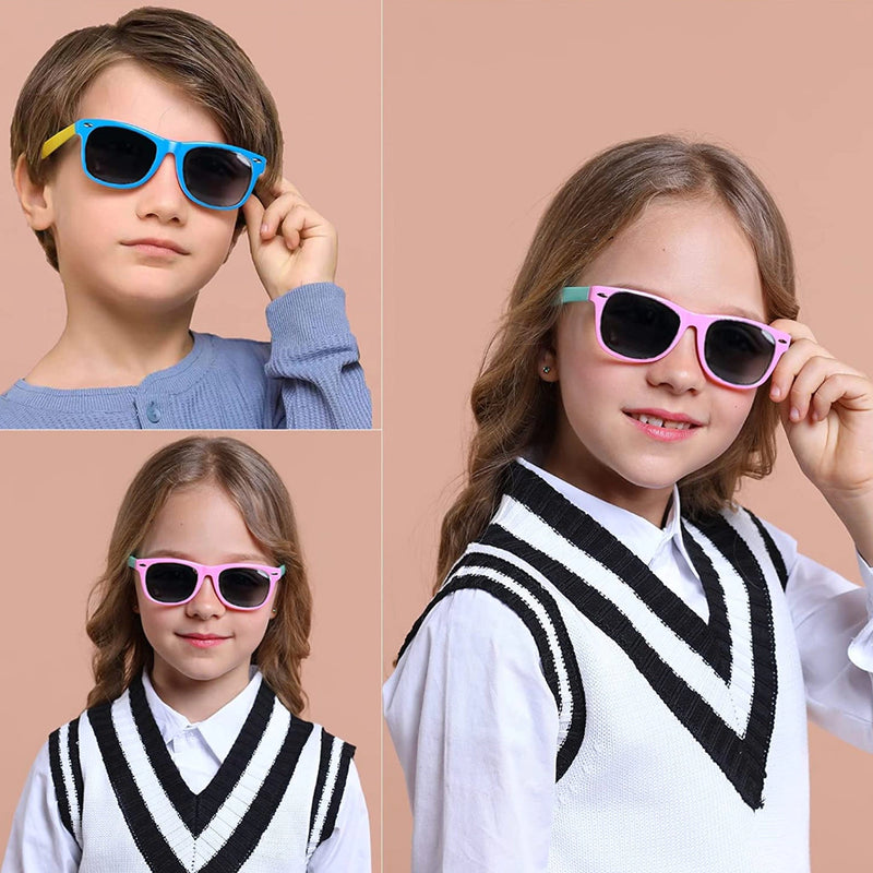 Óculos de Sol Infantil UV Flexível - RAZZETO + Brinde Case