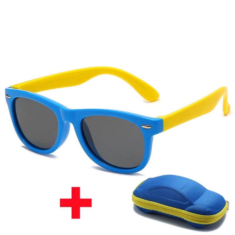 Óculos de Sol Infantil UV Flexível - RAZZETO + Brinde Case