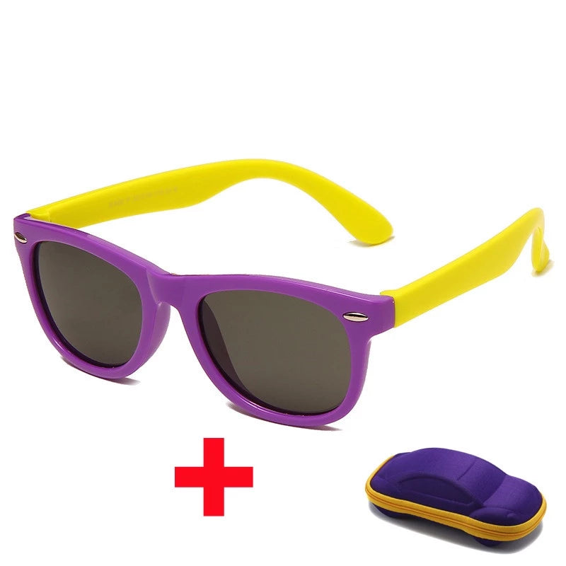 Óculos de Sol Infantil UV Flexível - RAZZETO + Brinde Case