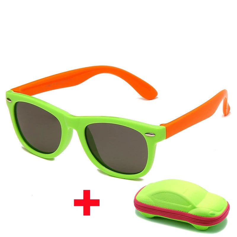 Óculos de Sol Infantil UV Flexível - RAZZETO + Brinde Case