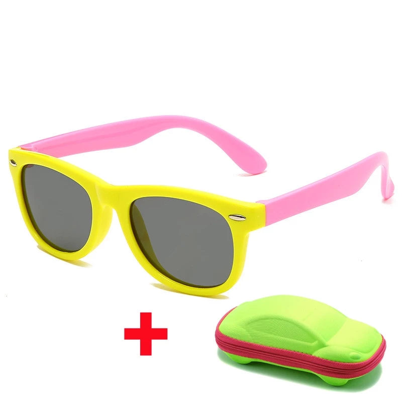 Óculos de Sol Infantil UV Flexível - RAZZETO + Brinde Case