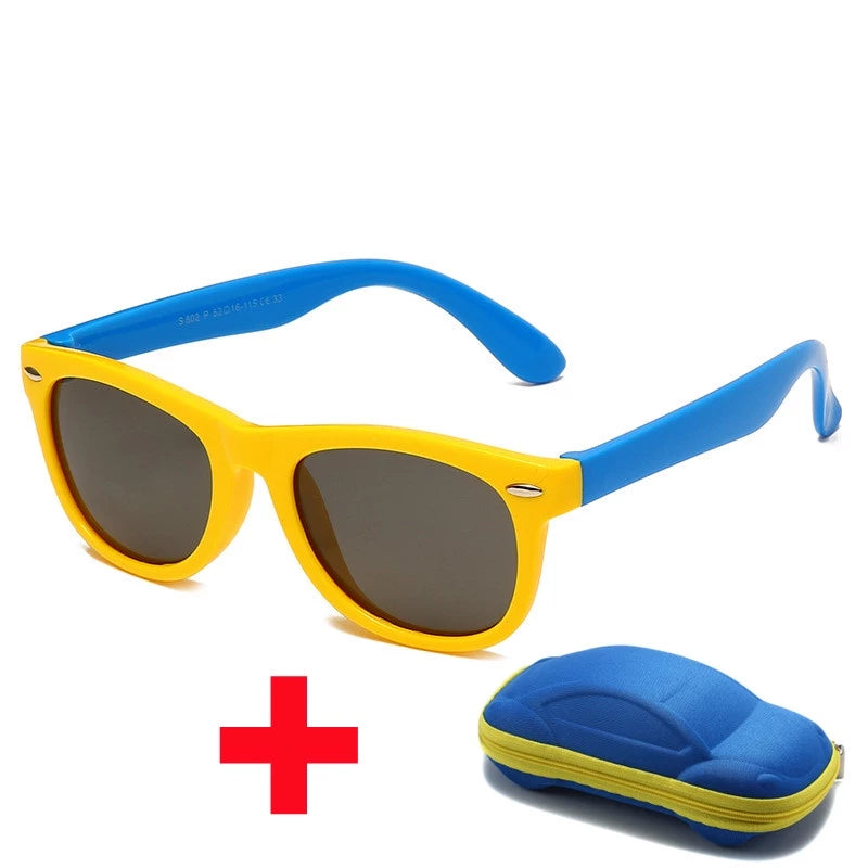 Óculos de Sol Infantil UV Flexível - RAZZETO + Brinde Case